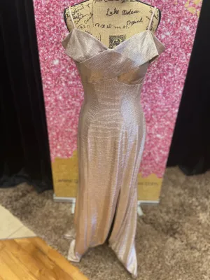 Crisscross Off The Shoulder Dress with Slit