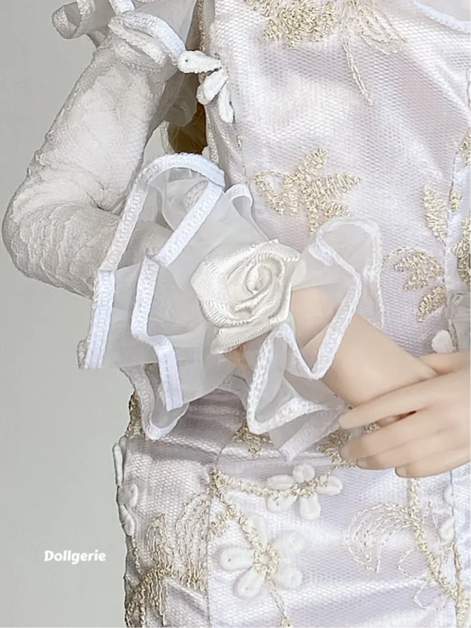 Daisy, the Off Shoulder Long Sleeves Fishtail Dress for SmartDoll