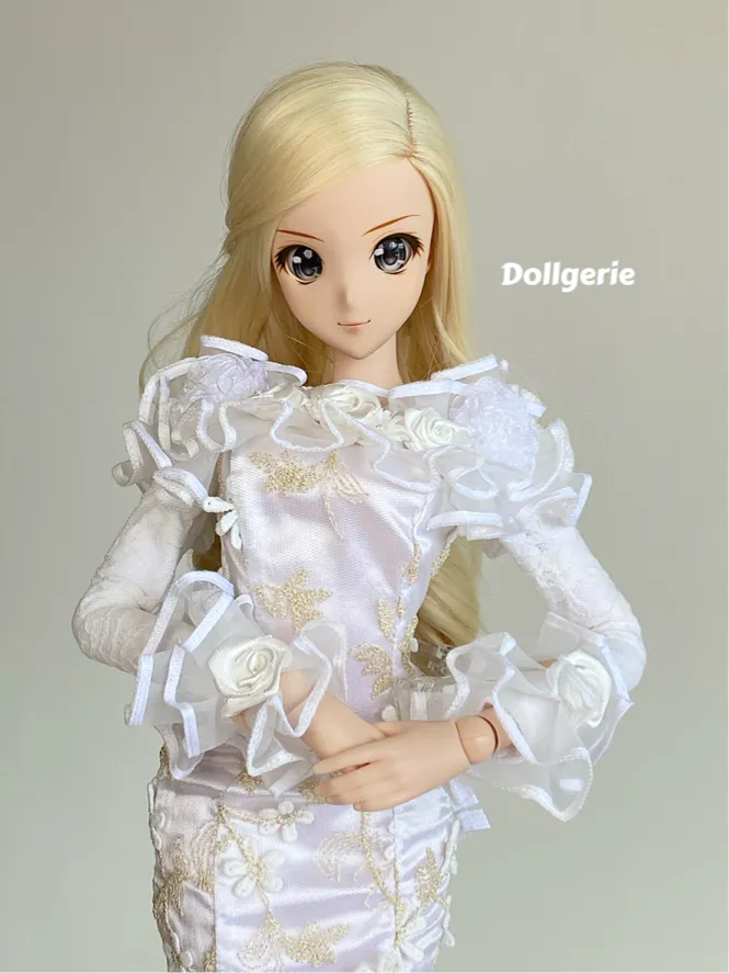 Daisy, the Off Shoulder Long Sleeves Fishtail Dress for SmartDoll