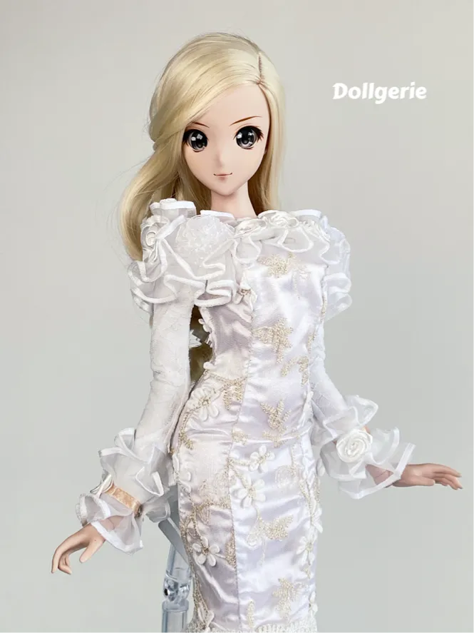 Daisy, the Off Shoulder Long Sleeves Fishtail Dress for SmartDoll
