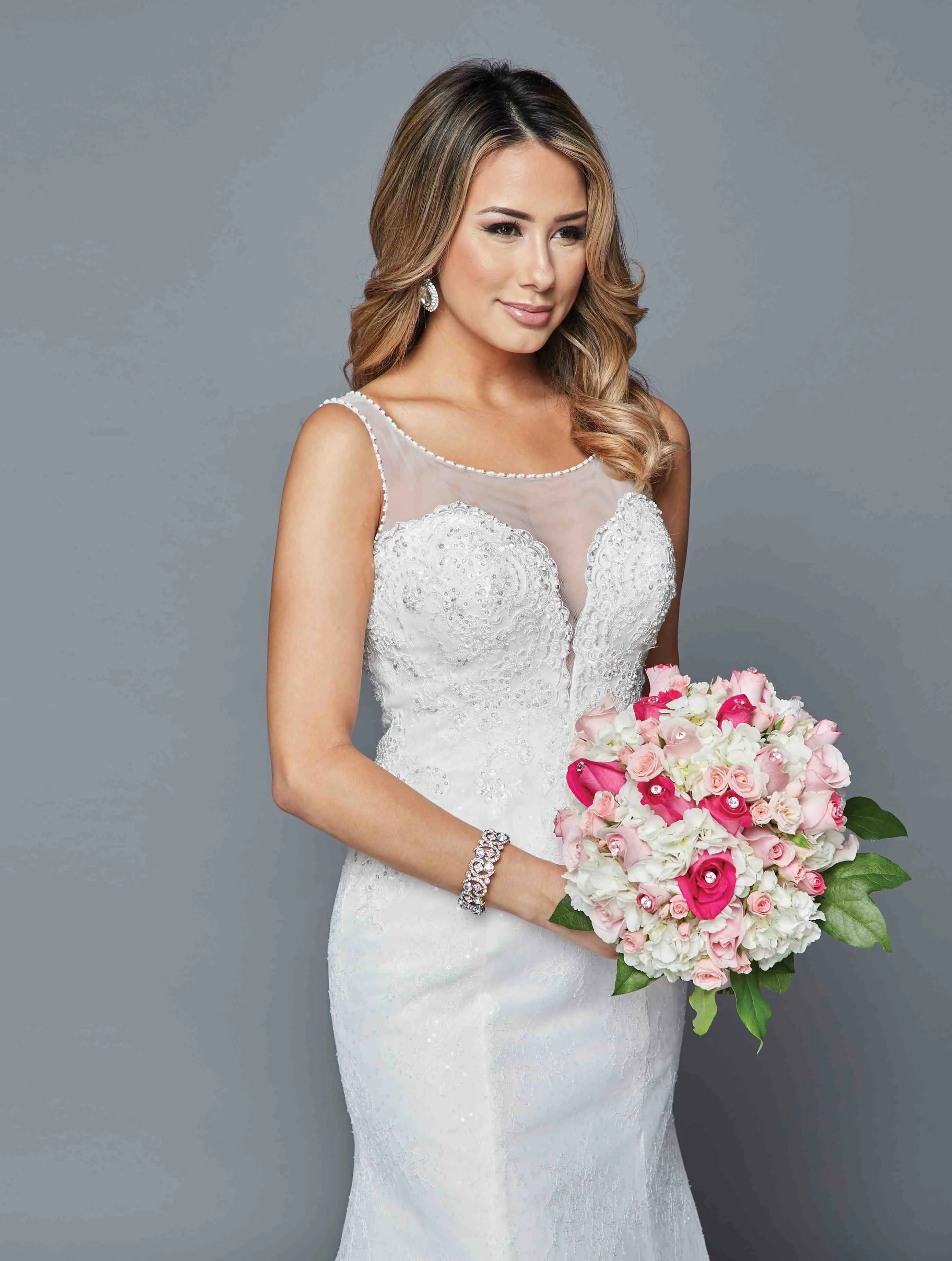 DeKlaire Bridal 411 Illusion Sweetheart Bodice Mermaid Style Wedding Gown
