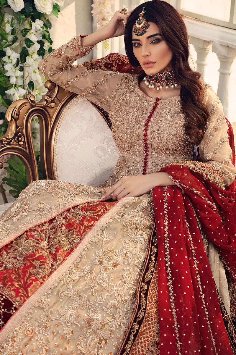 Designer Gown Frock Lehenga Indian Bridal Dress #BN1193