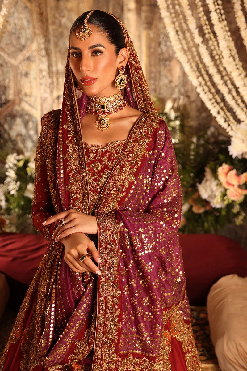 Designer Pakistani Bridal Wear Embroidered Pishwas Pakistani Bridal Lehenga