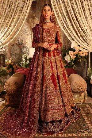 Designer Pakistani Bridal Wear Embroidered Pishwas Pakistani Bridal Lehenga