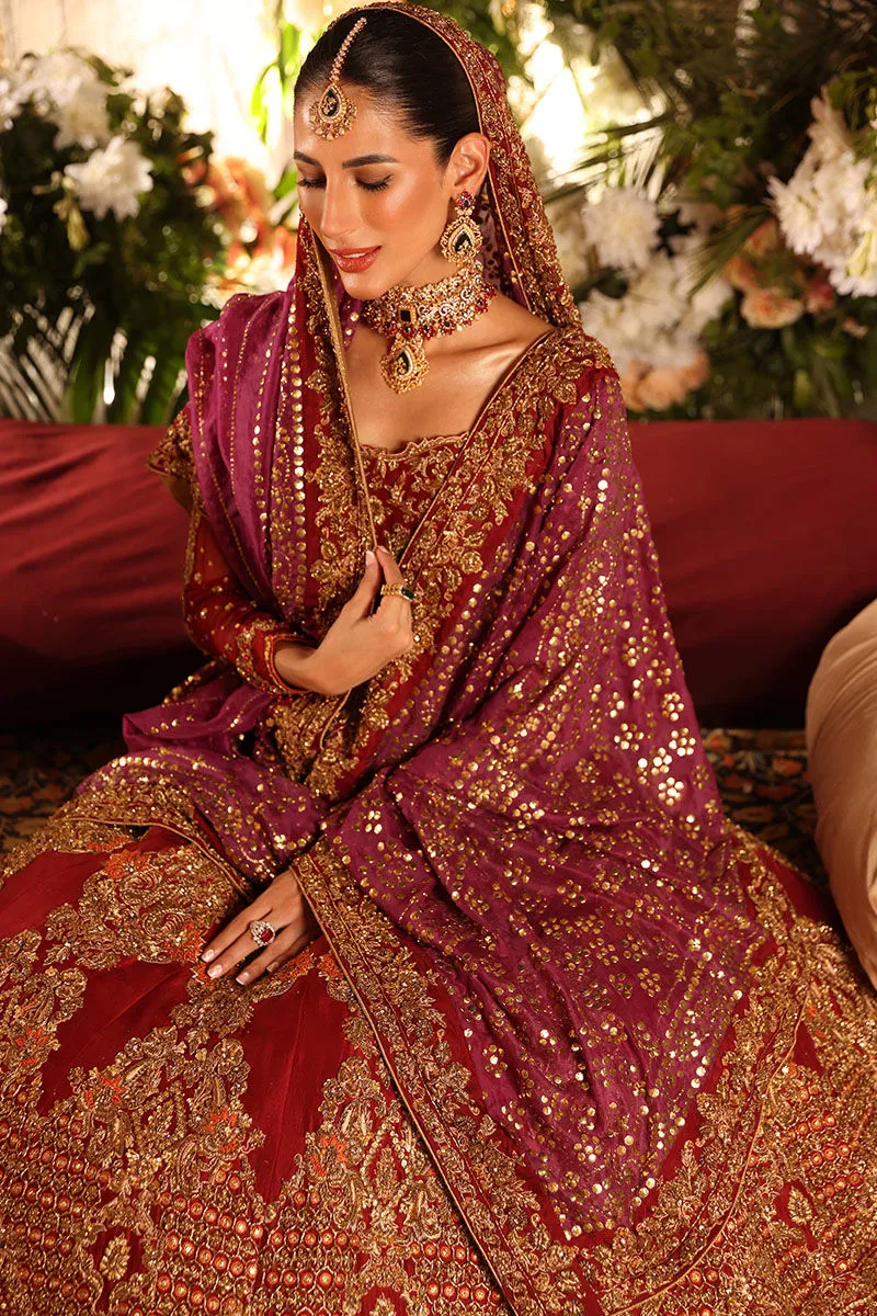 Designer Pakistani Bridal Wear Embroidered Pishwas Pakistani Bridal Lehenga