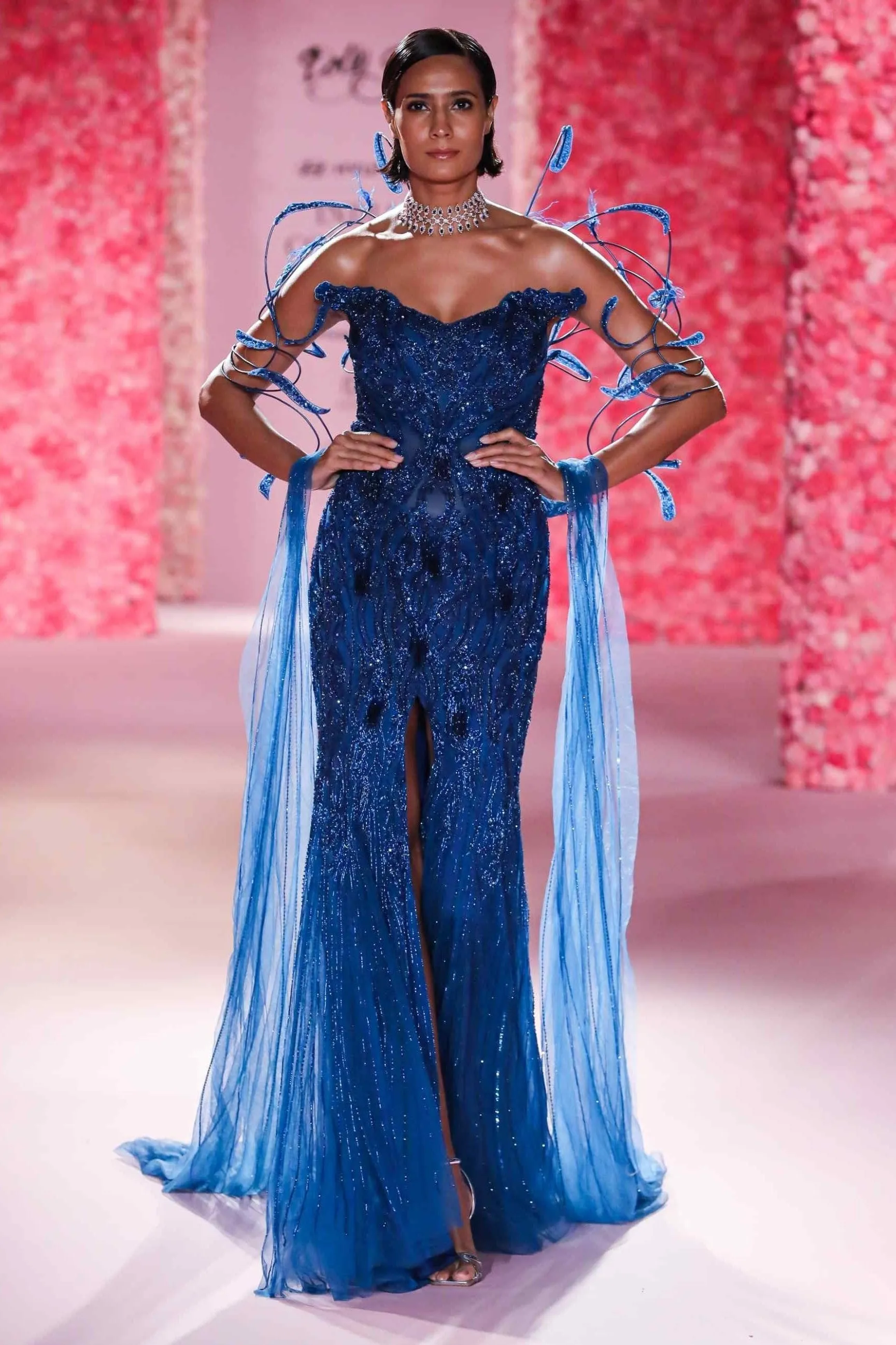 Desiree cobalt blue gown
