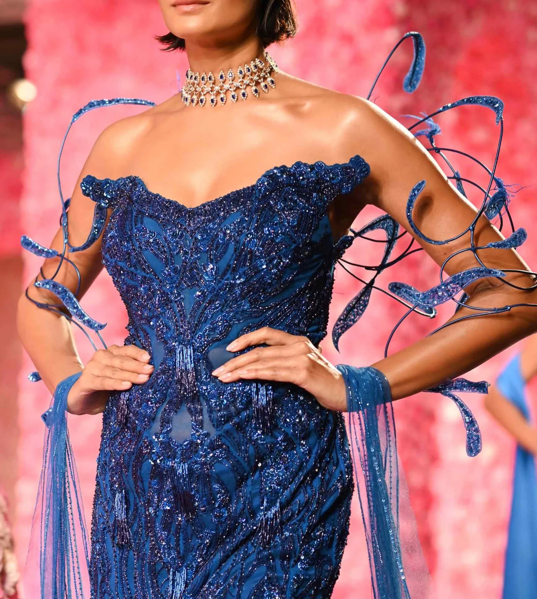 Desiree cobalt blue gown
