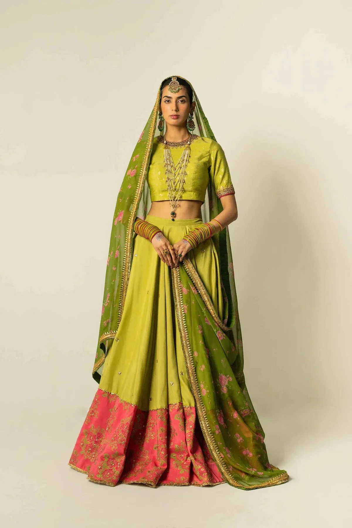 Dress in Royal Choli and Lehenga Style