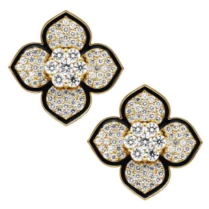 Earrings - Diamond (Enamel) (2410E)