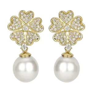 Earrings - South Sea Pearl And Diamond