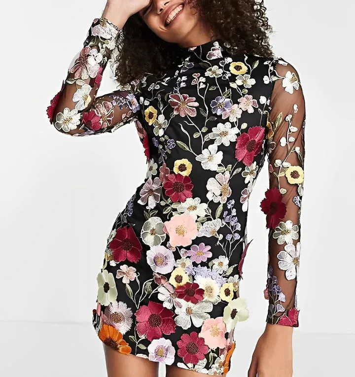Elegant Floral Dress