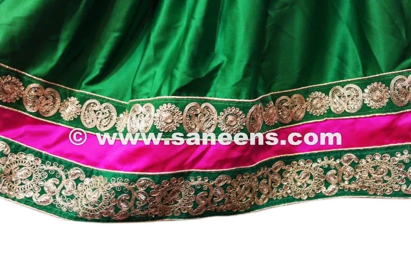 Elegant Green Afghan Dress