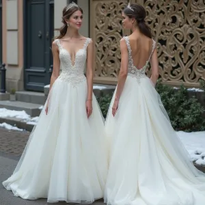 Elegant Wedding Dresses Custom made Formal Bridal Grown 2025 Vestido De Noiva