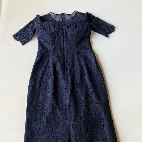 Eliza J Lace Overlay Formal Maxi Dress