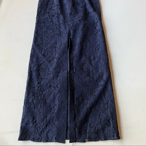 Eliza J Lace Overlay Formal Maxi Dress