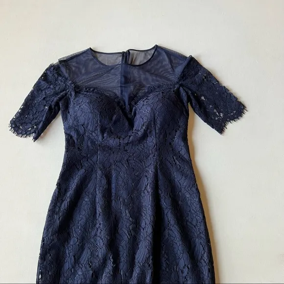 Eliza J Lace Overlay Formal Maxi Dress