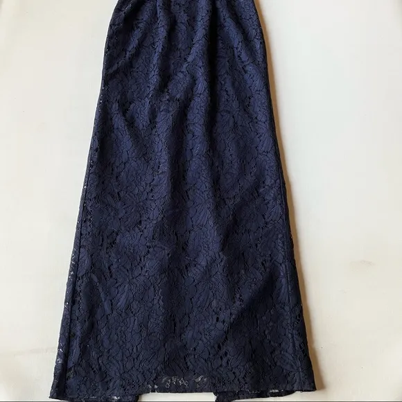 Eliza J Lace Overlay Formal Maxi Dress