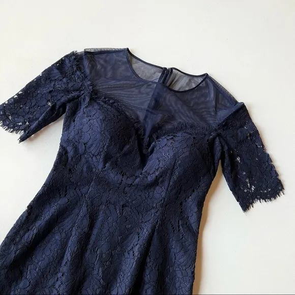 Eliza J Lace Overlay Formal Maxi Dress