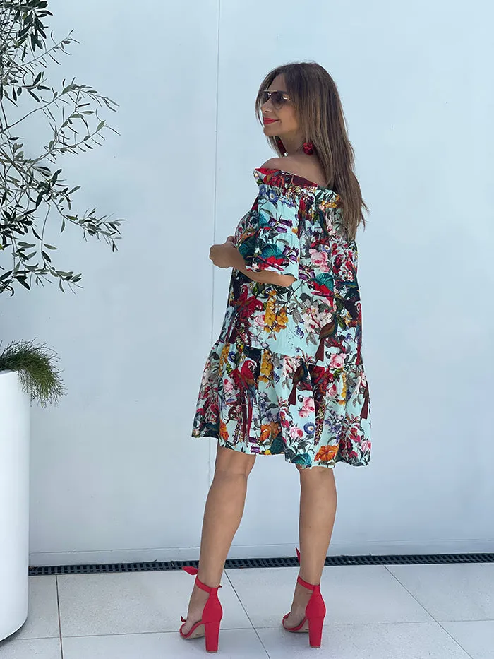 Elle Off The Shoulder Dress - Floral