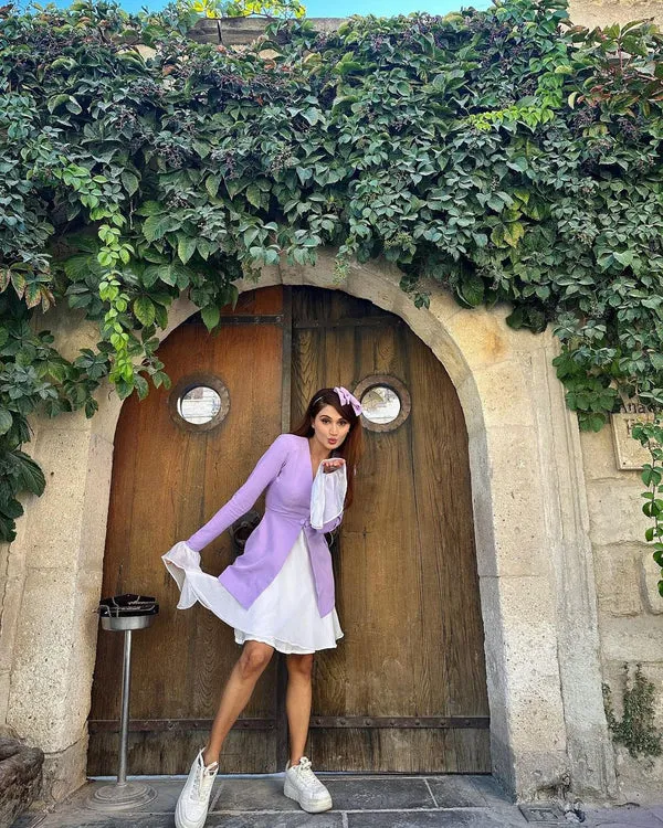 Eva Lilac Blazer Dress