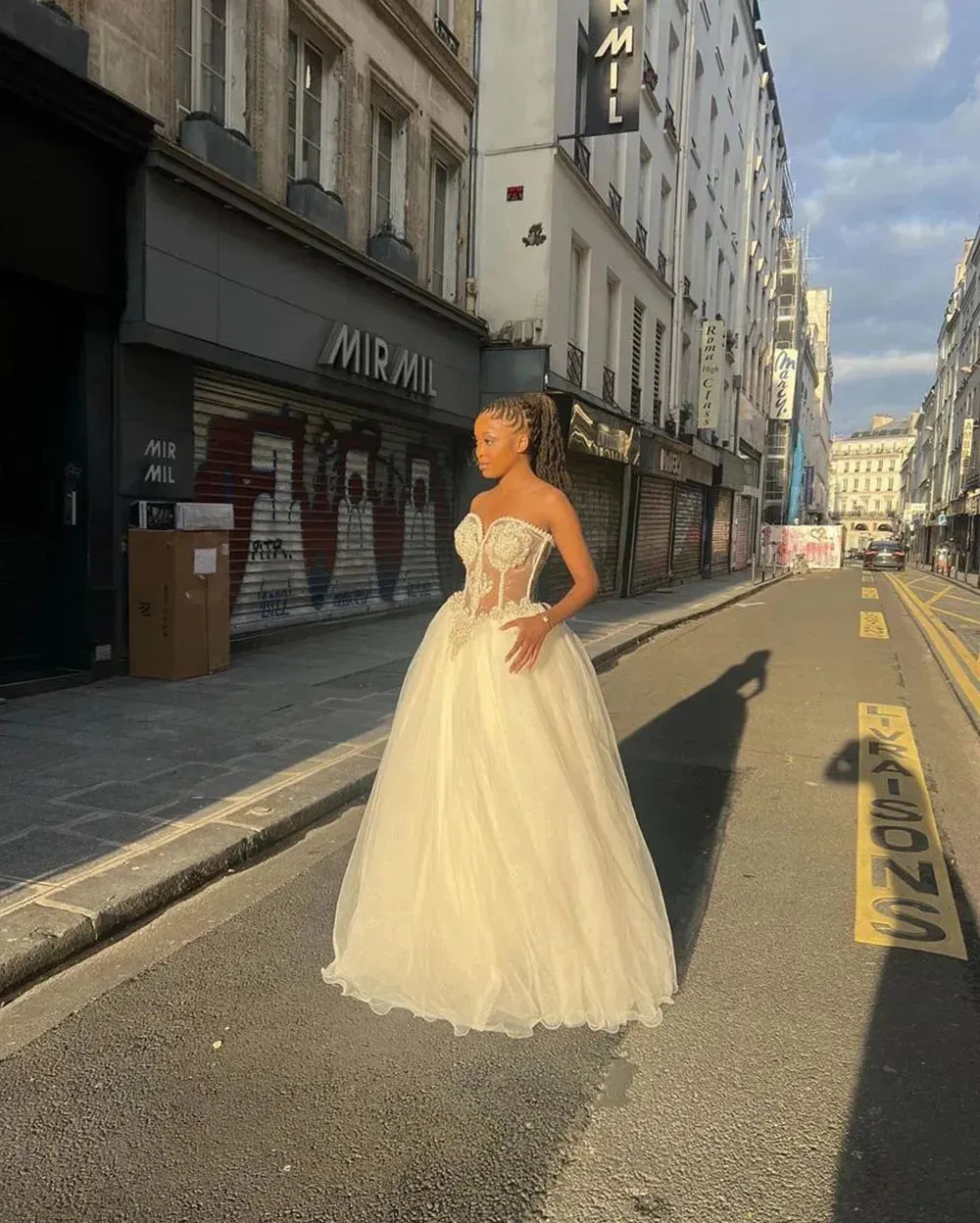 Exquisite Boho Wedding Gowns For Women Strapless Tulle Pearls Bridal Dress Corset Wedding Dresses Custom Made