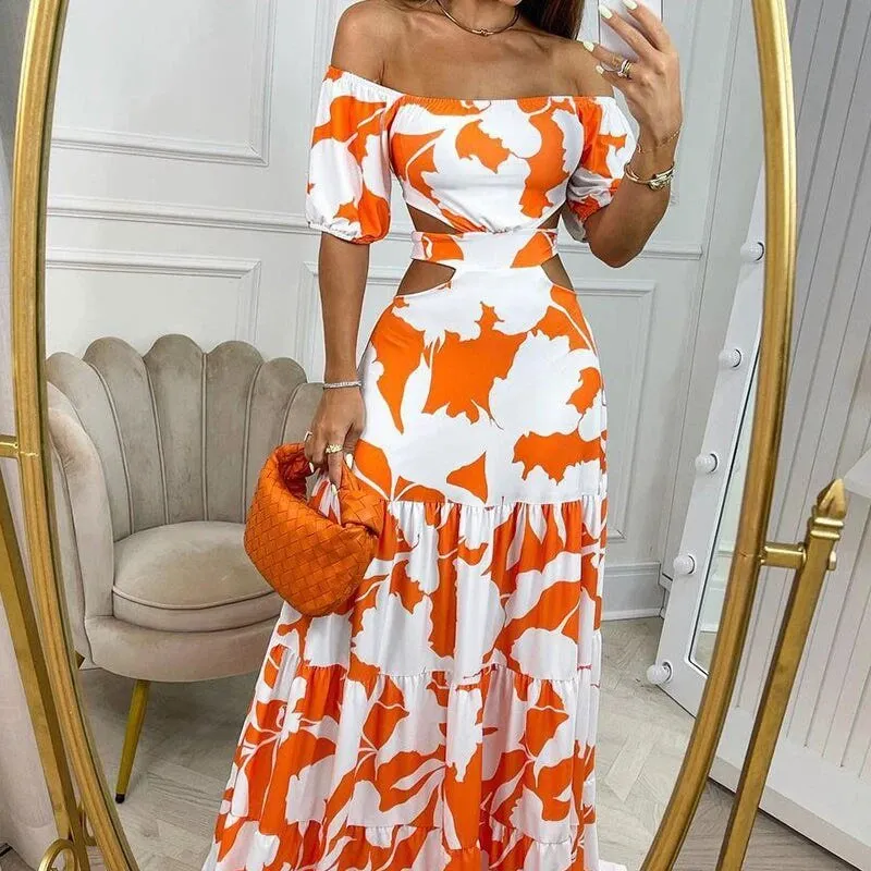 Farida - Stylish Off Shoulder Woman's Dress