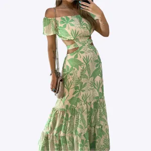 Farida - Stylish Off Shoulder Woman's Dress