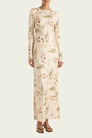 Faroe Maxi Dress in Jardin Floral Blush