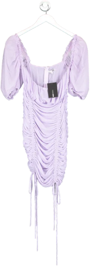 Fashion Nova Purple Leandra Ruched Mini Dress UK L