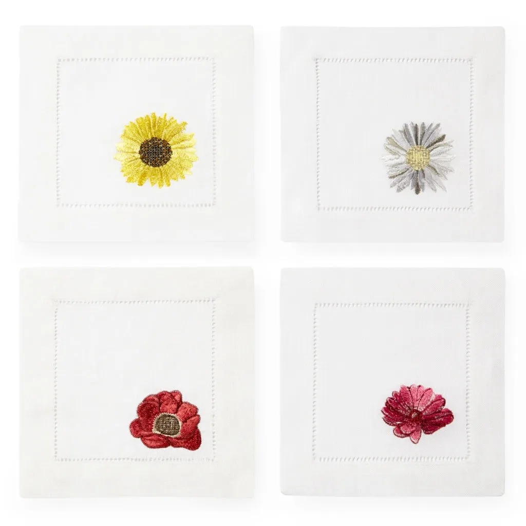 Fiori Floral Cocktail Napkins