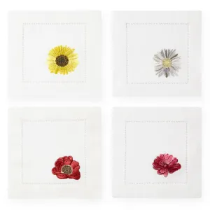 Fiori Floral Cocktail Napkins