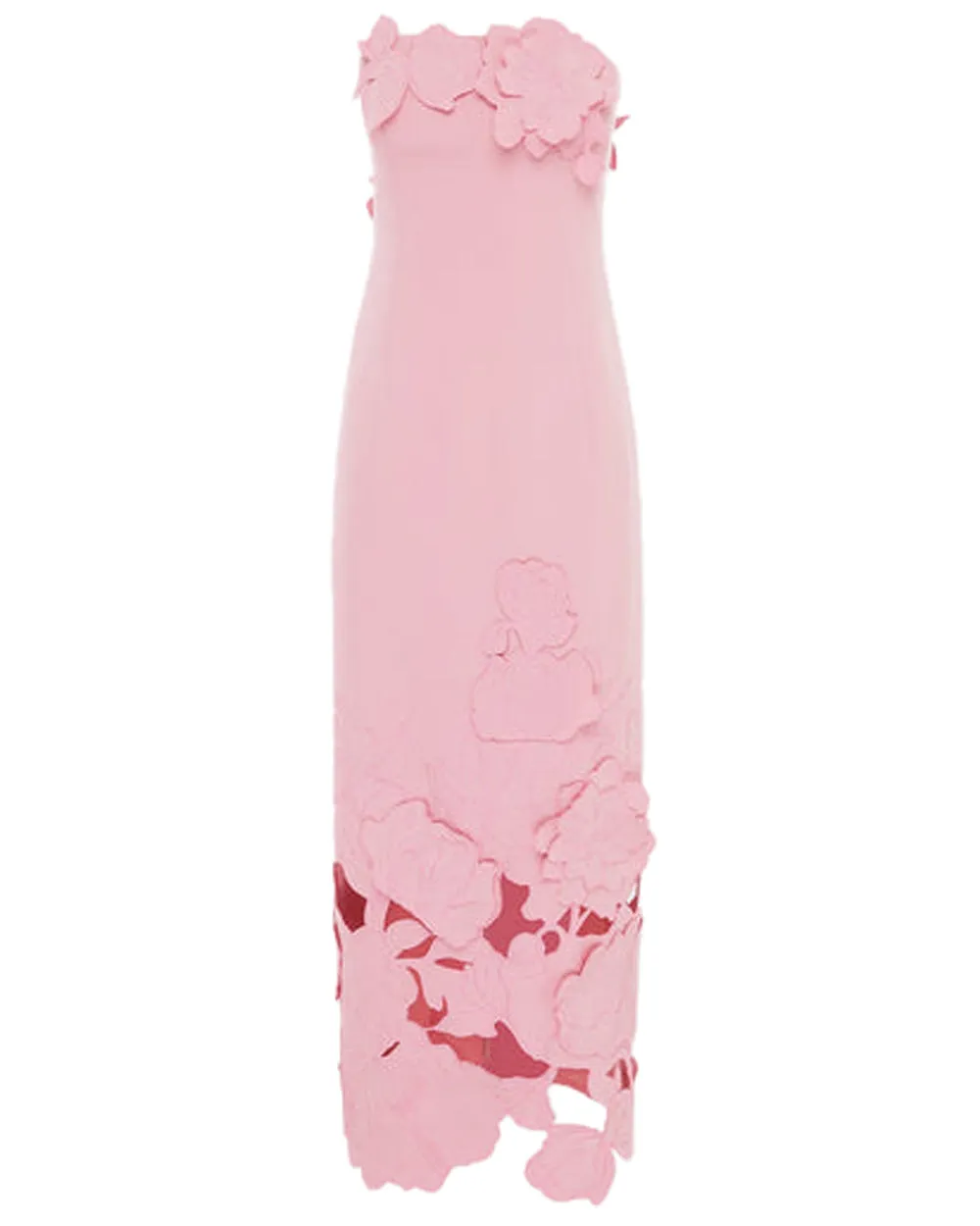 Flamingo Floral Applique Rayna Midi Dress