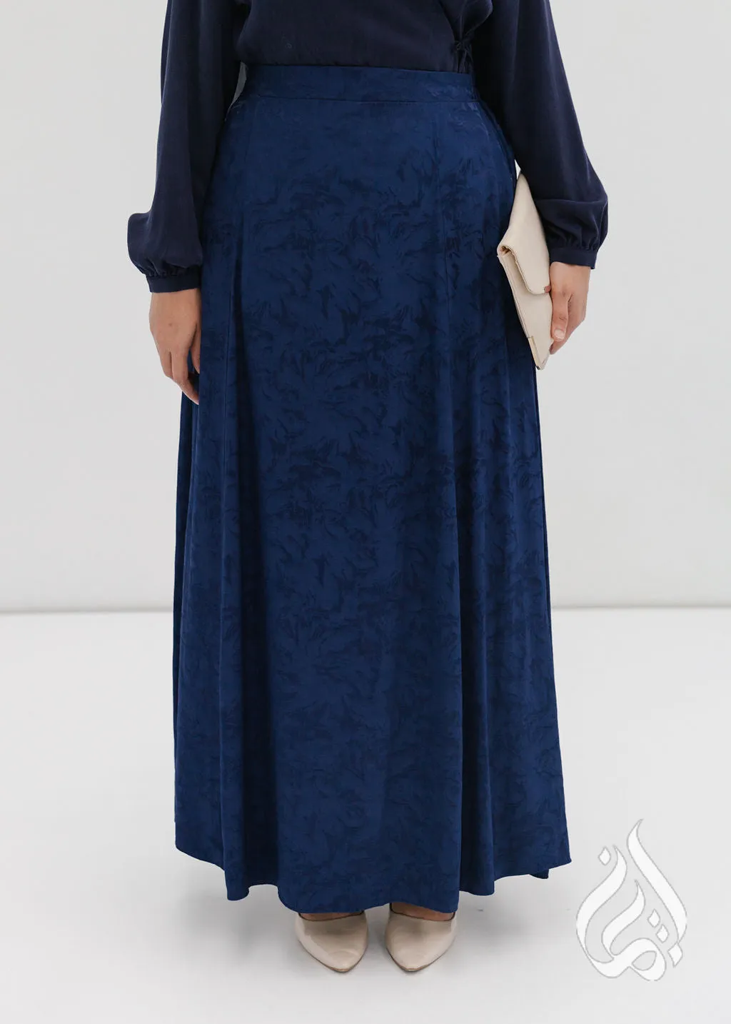 Flare Maxi Skirt - Dawn Navy