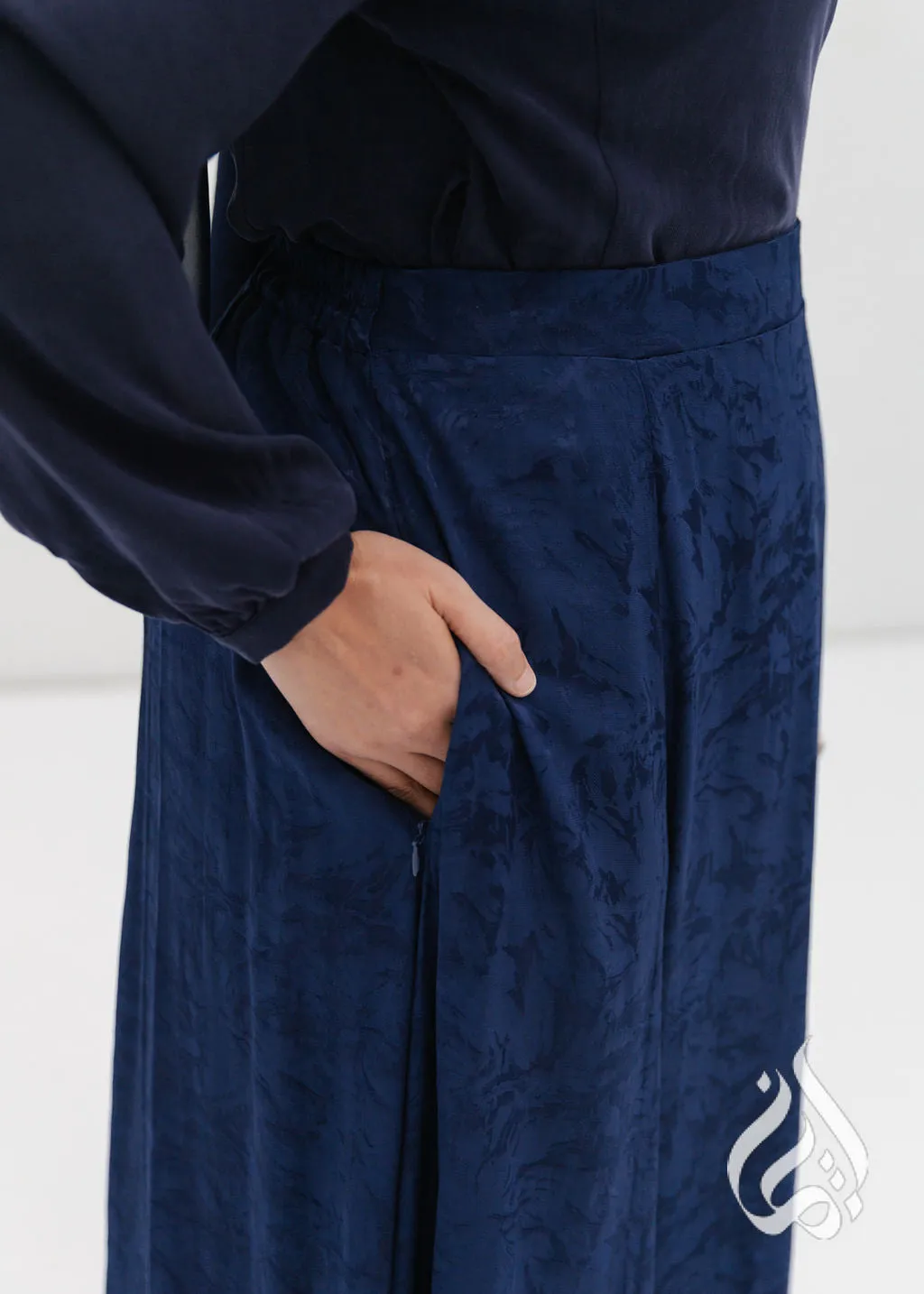 Flare Maxi Skirt - Dawn Navy