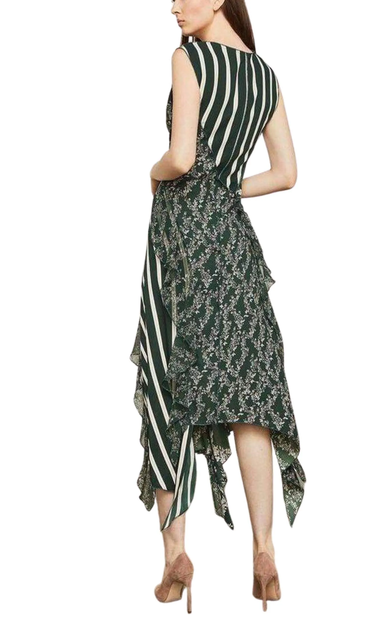 Floral Blooms Asymmetrical Dress
