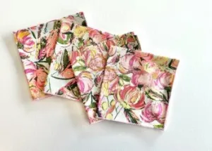 Floral Frolic Cloth Cocktail Napkins