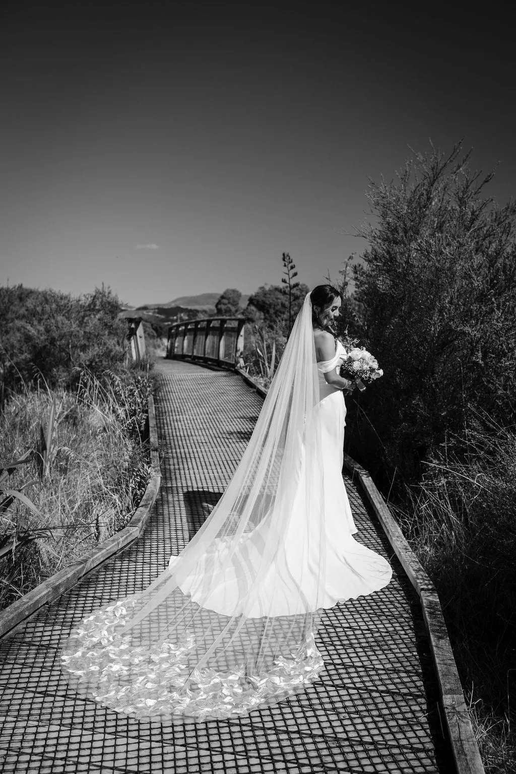 Floral Lace Veil 3m (Cathedral Veil)