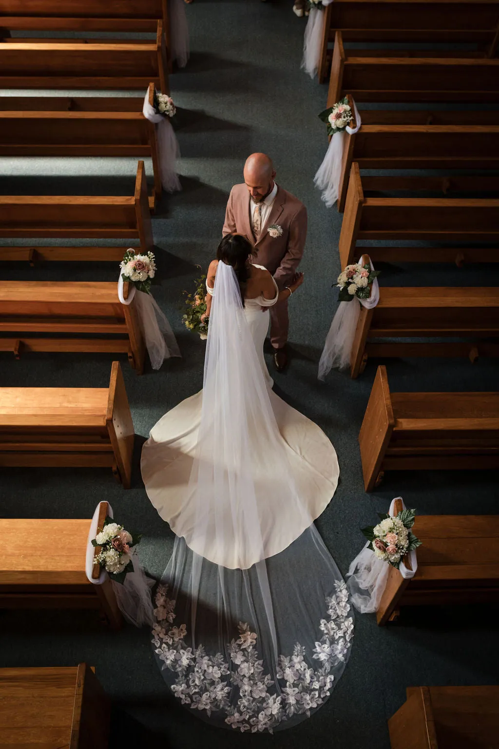 Floral Lace Veil 3m (Cathedral Veil)