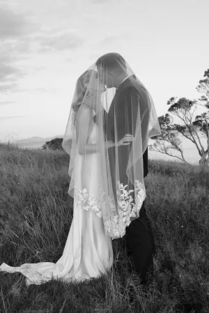 Floral Lace Veil 3m (Cathedral Veil)