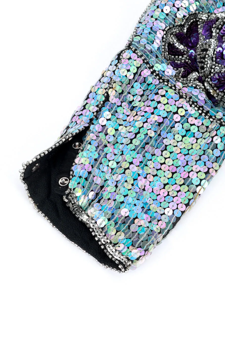 Floral Sequin Cocktail Dress