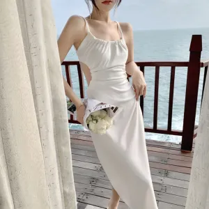 FRENCH HALTER DRESS UB98225