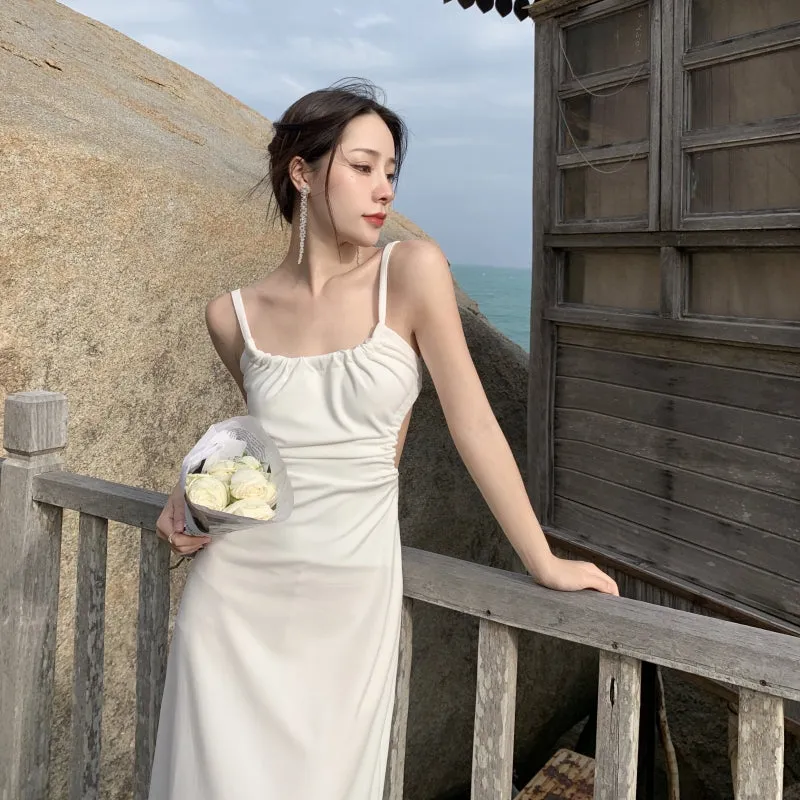 FRENCH HALTER DRESS UB98225