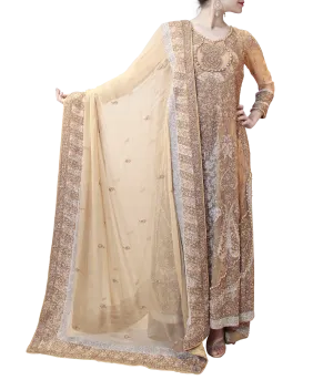 GOLD PAKISTANI BRIDAL GOWN