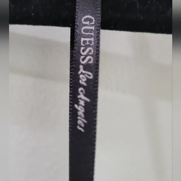 GUESS Los Angeles Semi formal Black Lace overlay Halter dress