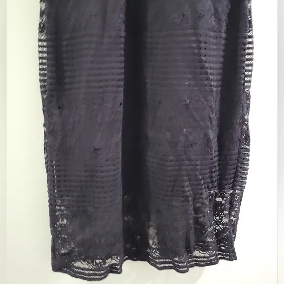 GUESS Los Angeles Semi formal Black Lace overlay Halter dress