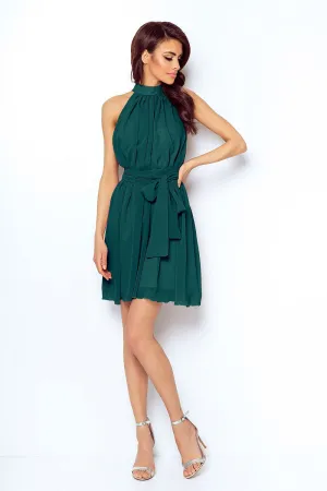 Halter Neck Wrap Dress Elegance