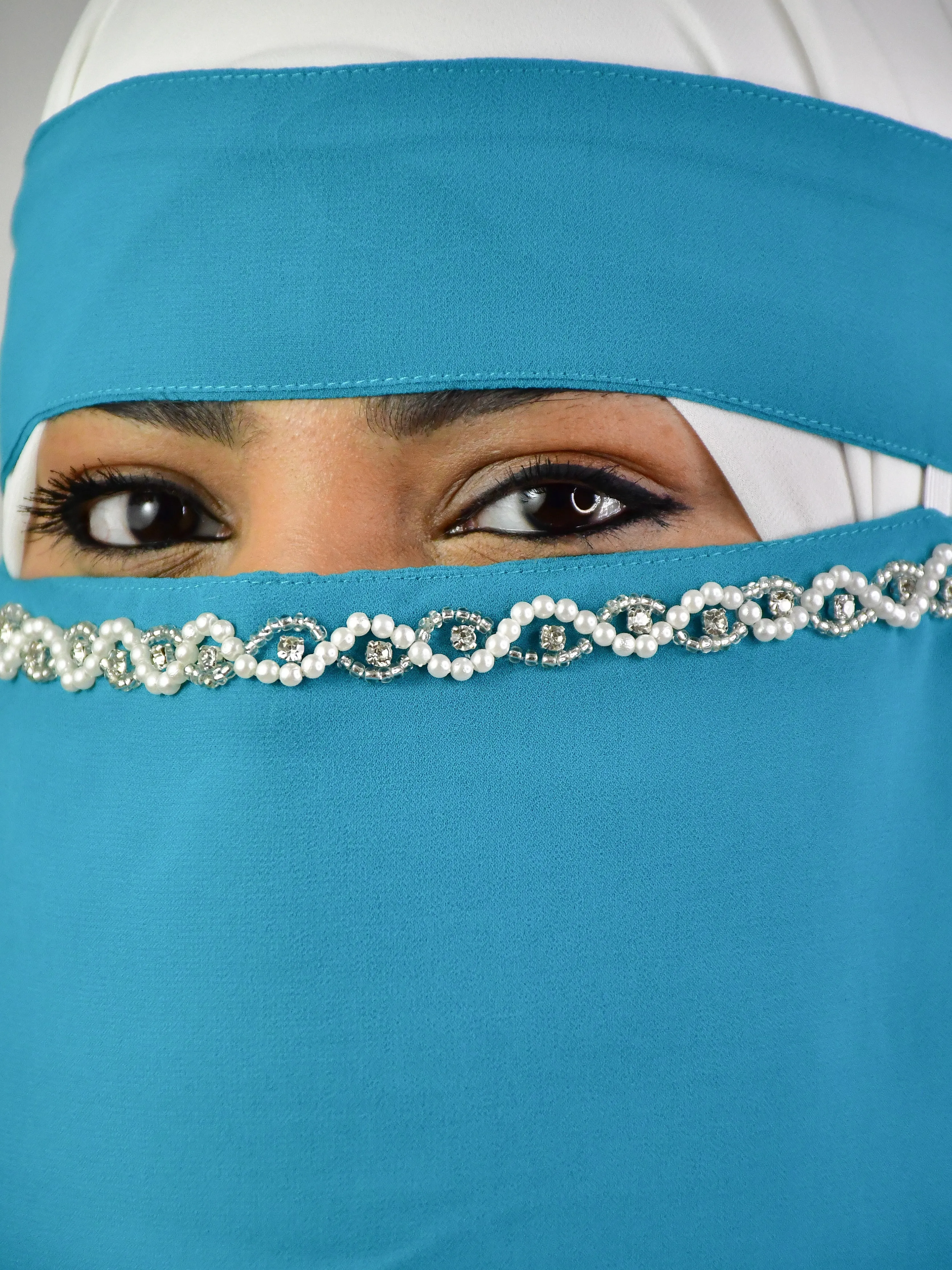 Handwork Bridal  Party Wear Short Saudi Imported Niqab