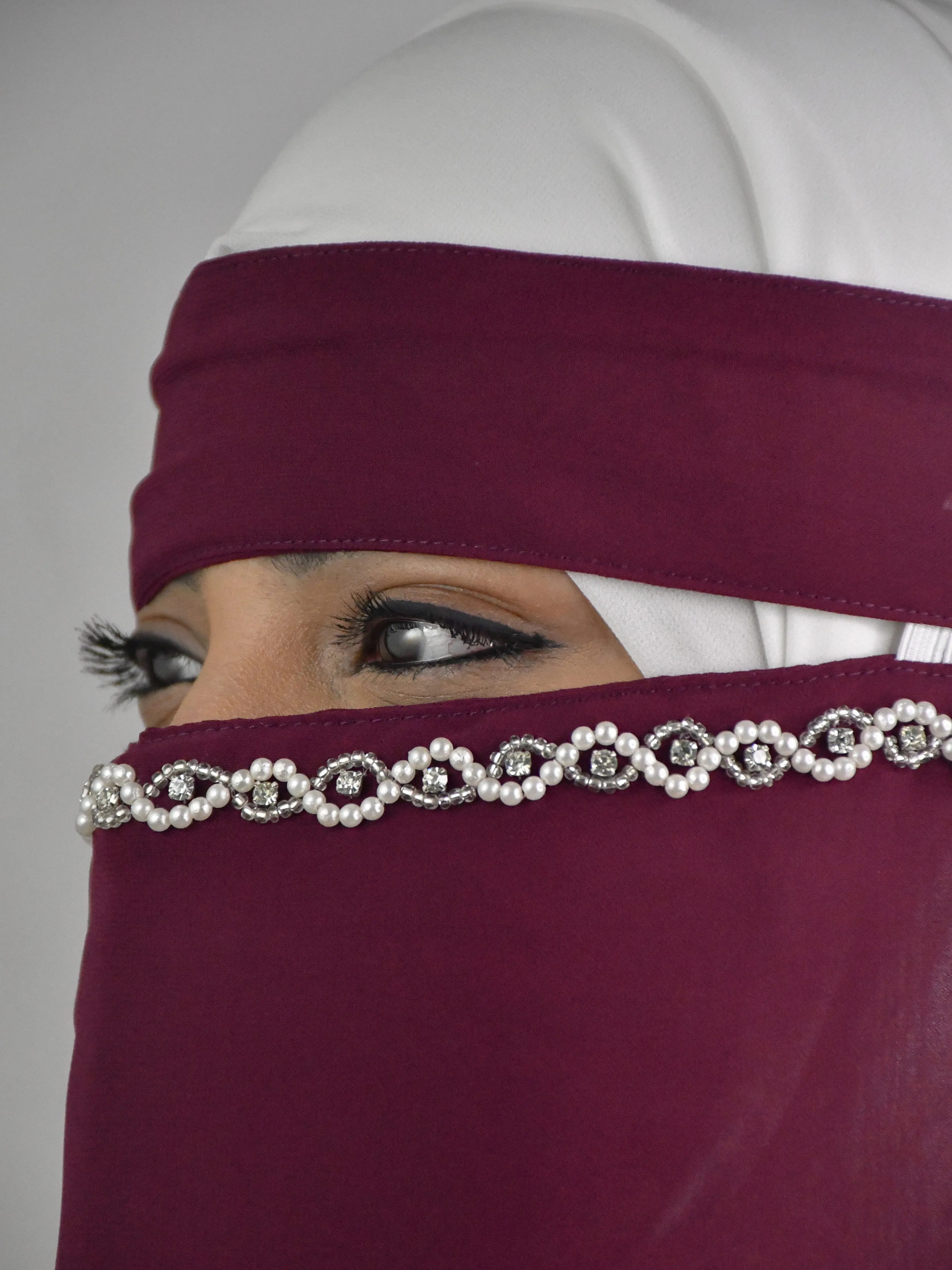 Handwork Bridal  Party Wear Short Saudi Imported Niqab