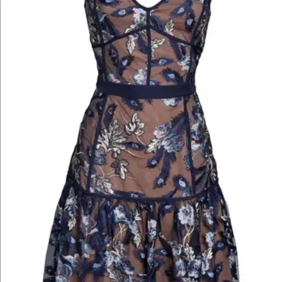 HarlynEmbroidered Cocktail Dress