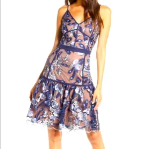 HarlynEmbroidered Cocktail Dress